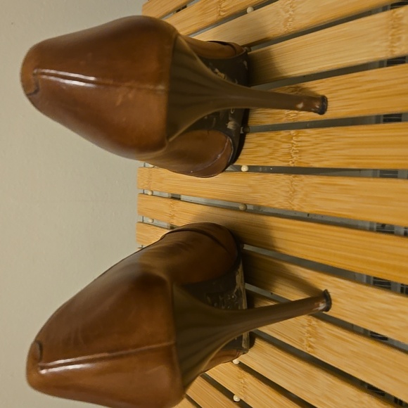 Aldo brown leather pointy toed heels - Picture 7 of 12